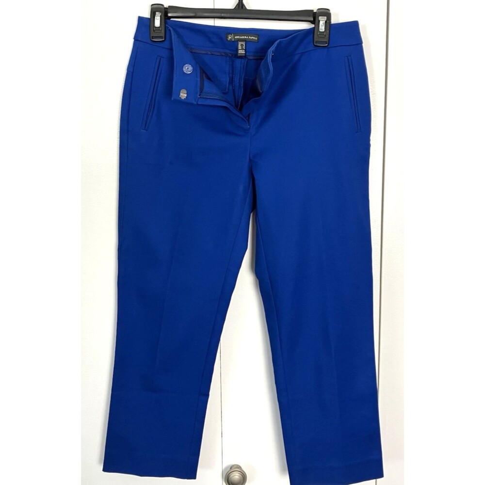 Adrianna Papell Womens Blue Capri Pants with stretch  Size 4 NWOT